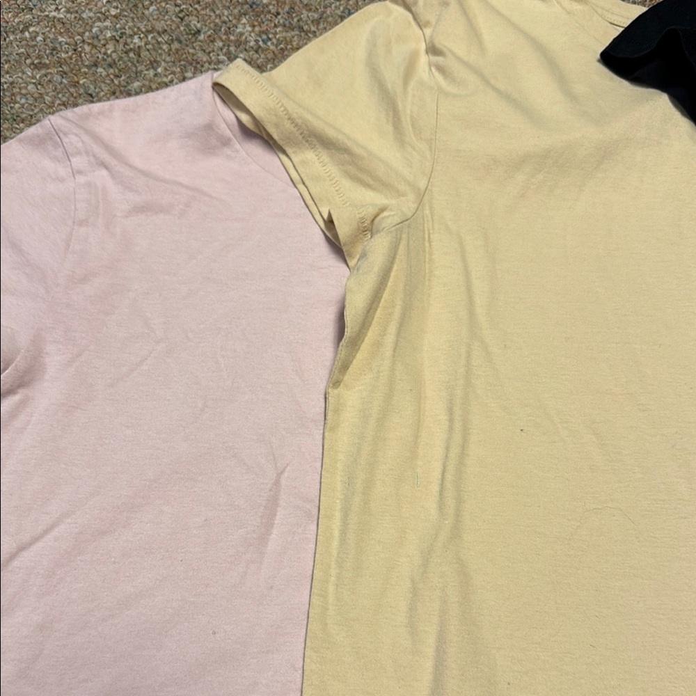 3 Universal Thread Short Sleeve Tees - Black, Pink, and Beige - Picture 3 of 7
